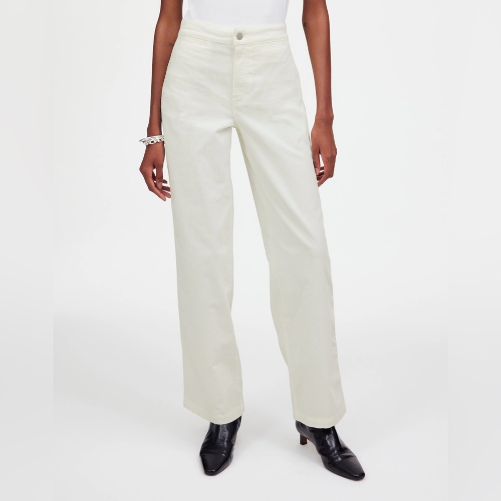 Madewell Emmett Wide-Leg Pant 27T in Corduroy with Welt Pocket